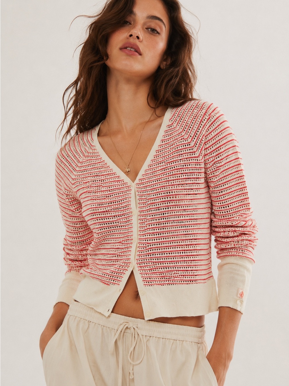 Volcom Stripe Knit Cardigan